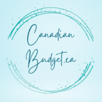 Canadian Budget logo on blue background