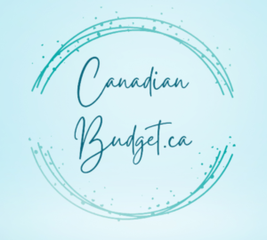 Canadian Budget logo on blue background