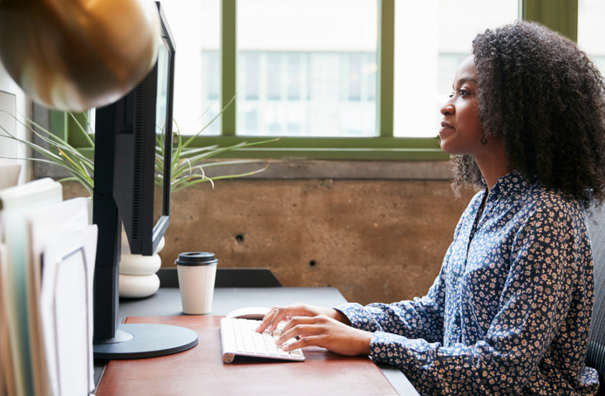 Woman at desk