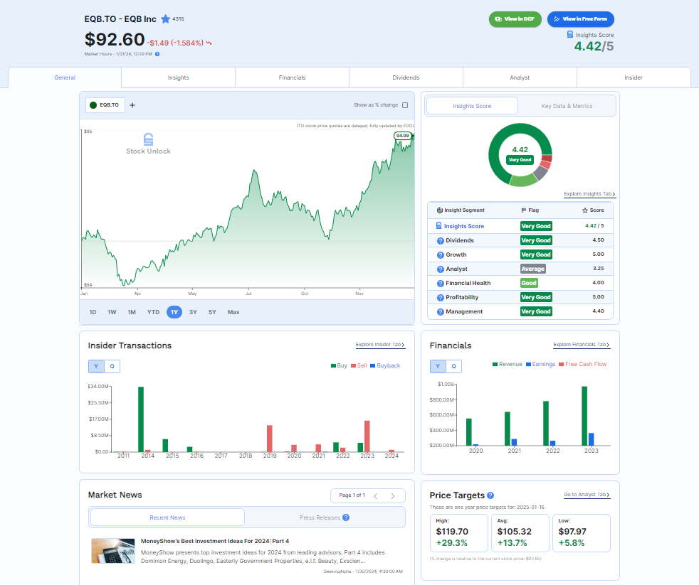 Stock Unlock Portfolio tracker